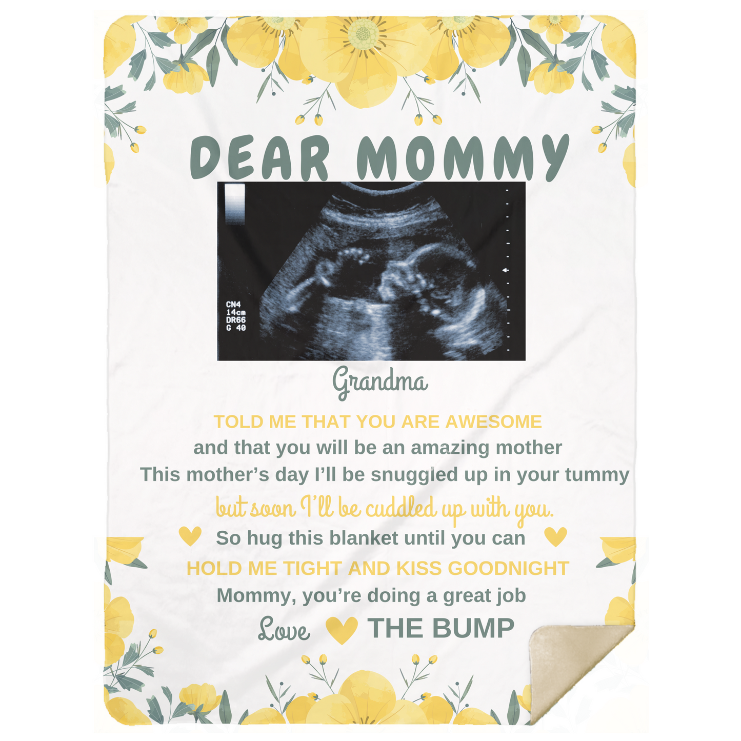 Dear Mommy Sherpa Blanket