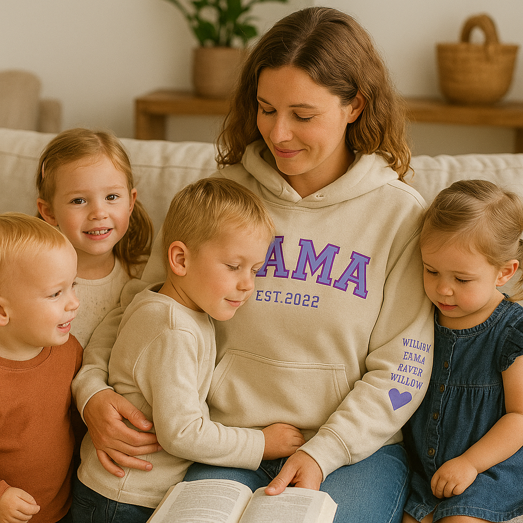 MAMA Legacy Hoodie™ – Custom Kids’ Names on the Sleeve | Wear Your Why