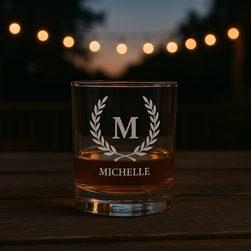 Laser-Engraved Whiskey Glass & Tumbler Set – Personalized Luxury for Gifting or Everyday Sipping