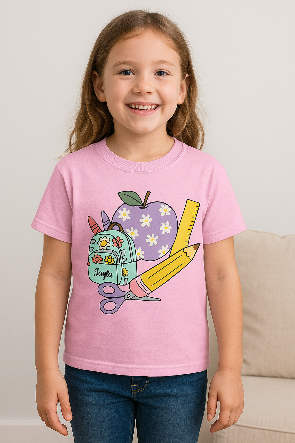 ✏️ Custom Back-to-School Tee for Kids
