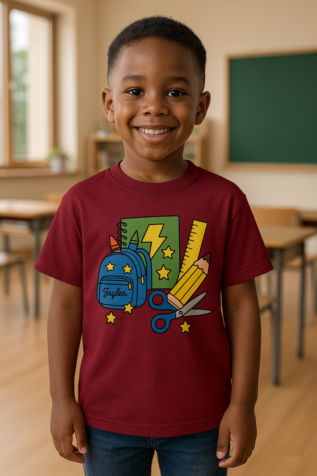 ✏️ Custom Back-to-School Tee for Kids