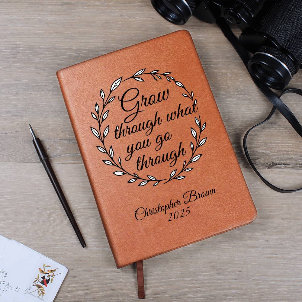 Vegan Leather Journal – Grow & Reflect Edition