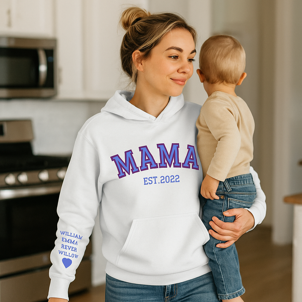 MAMA Legacy Hoodie™ – Custom Kids’ Names on the Sleeve | Wear Your Why
