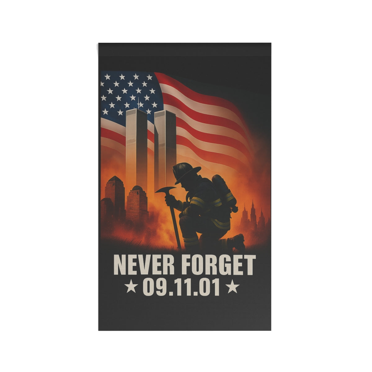 Never Forget 9/11 Memorial Flag Collection - Firefighter Tribute Banners | Choose Your Design: Tribute Light or Historic Towers| Bundle & Save | Buy 2-Get 15% Off | Buy 3- Get 20% Off