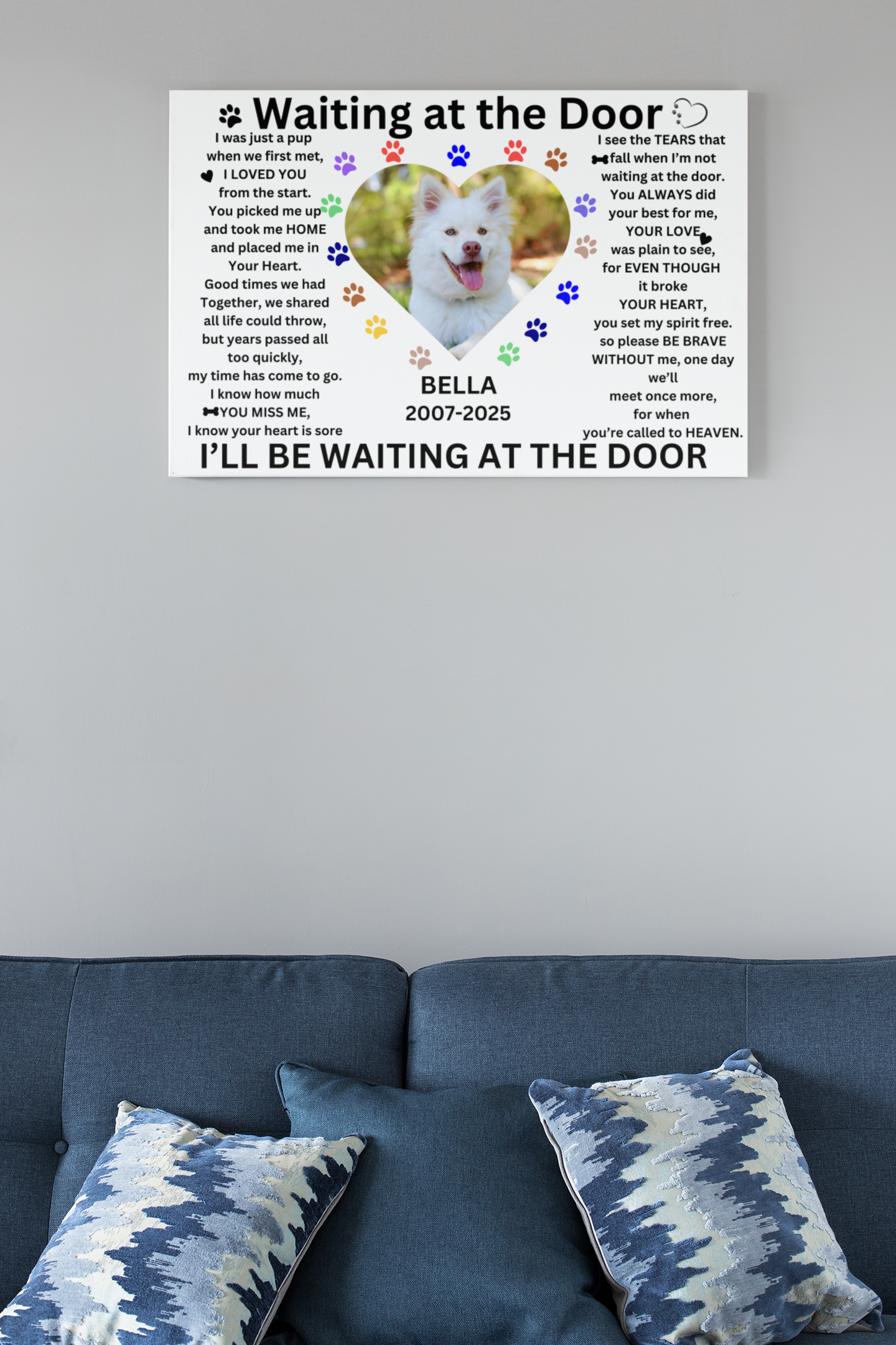 Waiting at the Door Canvas Wall Art - Landscape