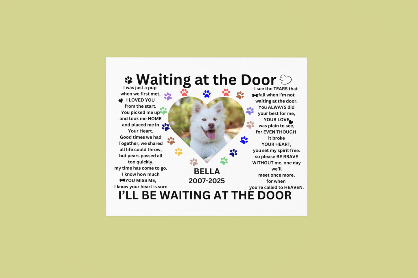 Waiting at the Door Canvas Wall Art - Landscape